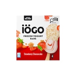 IOGO Frozen Yogurt Bars, Strawberry Cheesecake 320 ml Real
