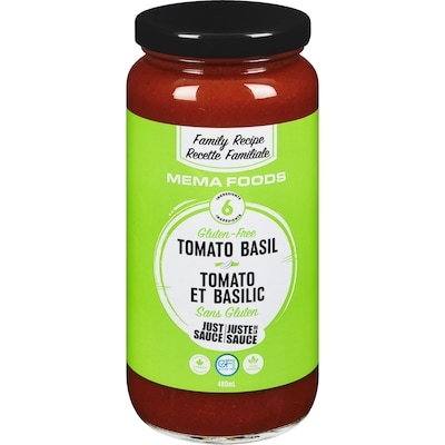 Just Sauce Tomato Basil 480 ml, $1.14/100ml