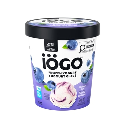 IÖGO Yog. glacé tourbillon bleuets, vrais fruits 946 ml, 0,69 $/100ml