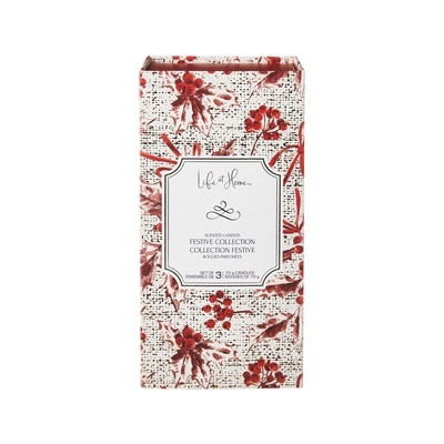 Life at Home Festive Collection Scented Candles 3 Piece Set 1 ea, $10.00/1ea