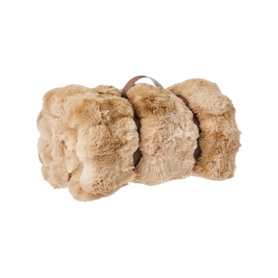 Life at Home Faux Fur Throw - Beige 1 ea, $39.00/1ea