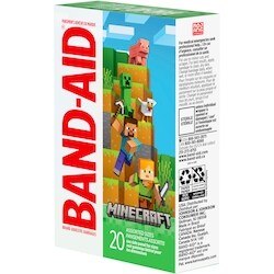 Band-Aid Minecraft Adhesive Bandages, assorted sizes - 20 ea | Zehrs