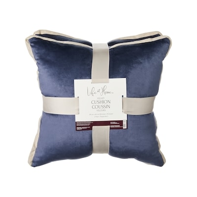 Life at Home Velvet Cushions 2 Pack - Blue 2 ea, $12.50/1ea