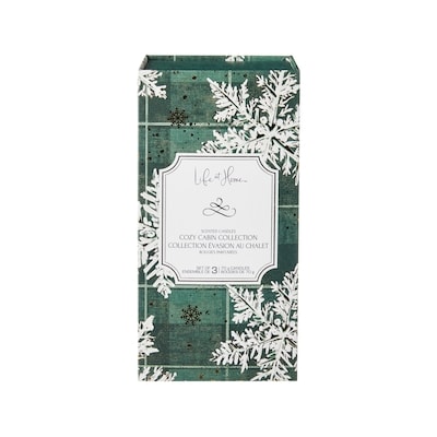 Life at Home Ensemble de 3 bougies parfumées, collection Évasion au chalet 1 ea, 10,00 $/1ch