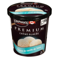 Chapman’s Premium crème glacé gousse de vanille de Tahiti 2000 ml, 0,28 $/100ml