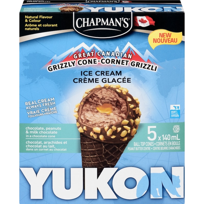 Yukon Grizzly Ice Cream Cone Chocolate, Peanuts & Milk Chocolate