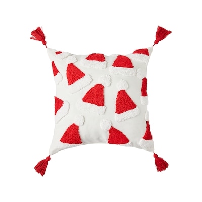 Life at Home Coussin motif de chapeaux de père Noël  1 ea, 20,00 $/1ch