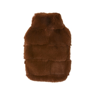 Life at Home Faux Fur Hot Water Bottle - Brown 1 ea, $15.00/1ea