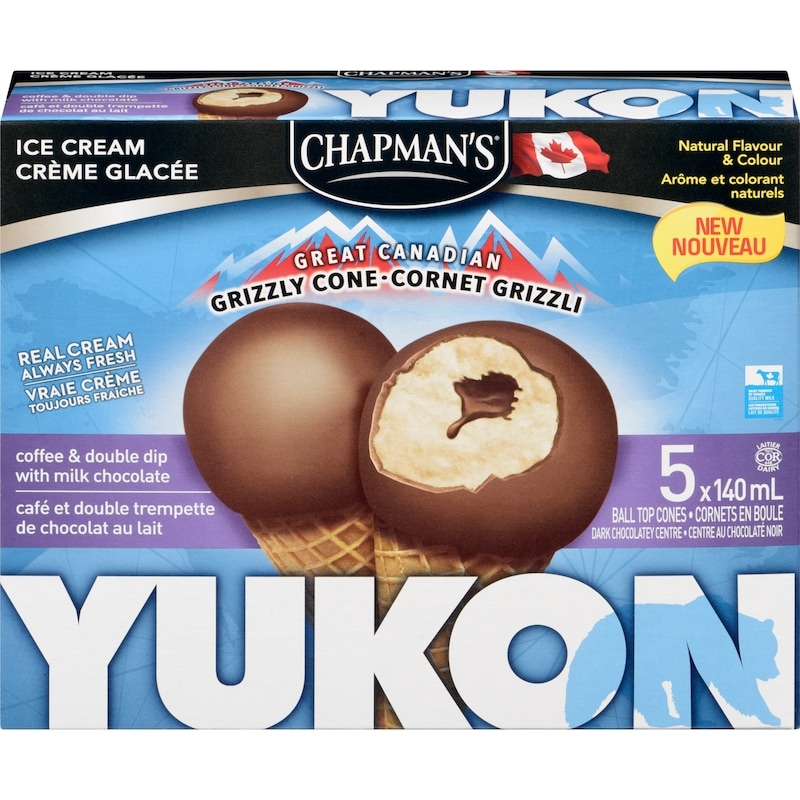 Yukon Grizzly Ice Cream Cone Coffee & Double Dip with Milk Chocolate