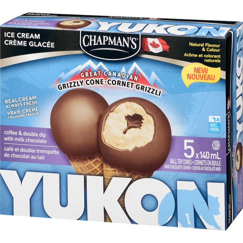 Yukon Grizzly Ice Cream Cone Coffee & Double Dip with Milk Chocolate
