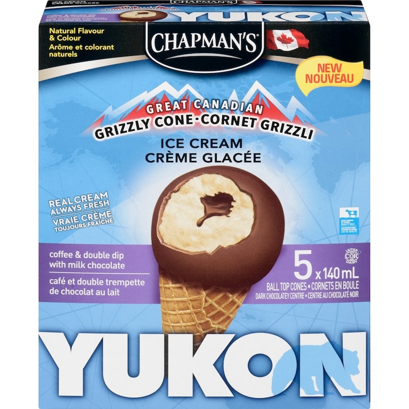 Yukon Grizzly Ice Cream Cone Coffee & Double Dip with Milk Chocolate