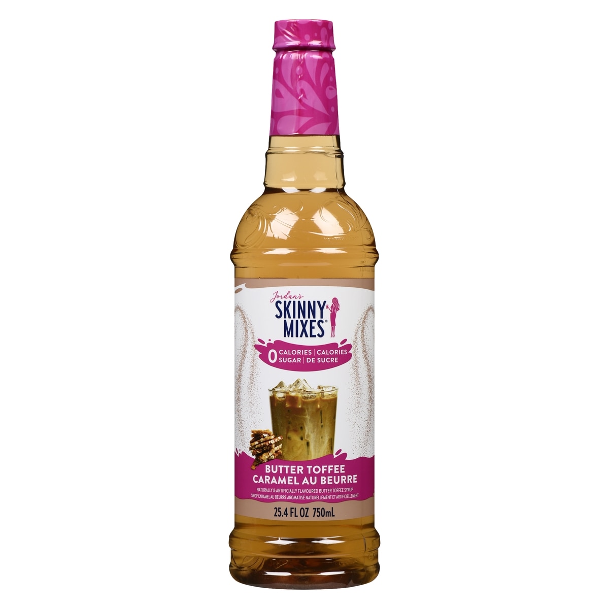Skinny Syrup Sirop caramel au beurre aromatisé naturellement et artificiellement 750 ml, 1,31 $/100ml