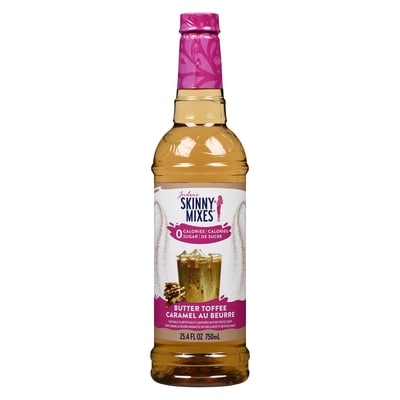 Skinny Syrup Sirop caramel au beurre aromatisé naturellement et artificiellement 750 ml, 1,31 $/100ml