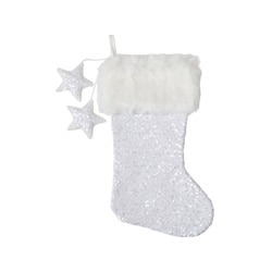 Life at Home Sequin Star Pompom Stocking 1 ea, $19.00/1ea