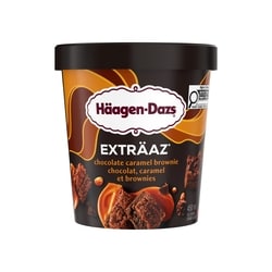Haagen Dazs EXTRÄAZ Chocolate Caramel Brownie Ice Cream - 450 ml