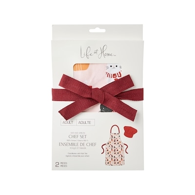 Life at Home Adult's Chef 2 Piece Set - Festive Cats 2 ea, $9.00/1ea