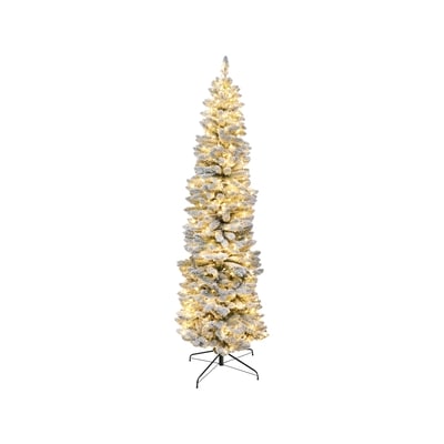 Life at Home 7-ft Pre-Lit Haliburton Frosted Pine Tree 1 ea, $149.00/1ea