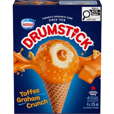 Nestlé Drumstick Toffee Graham Crunch Cone With Caramel Centre 0.5 l, $1.30/100ml