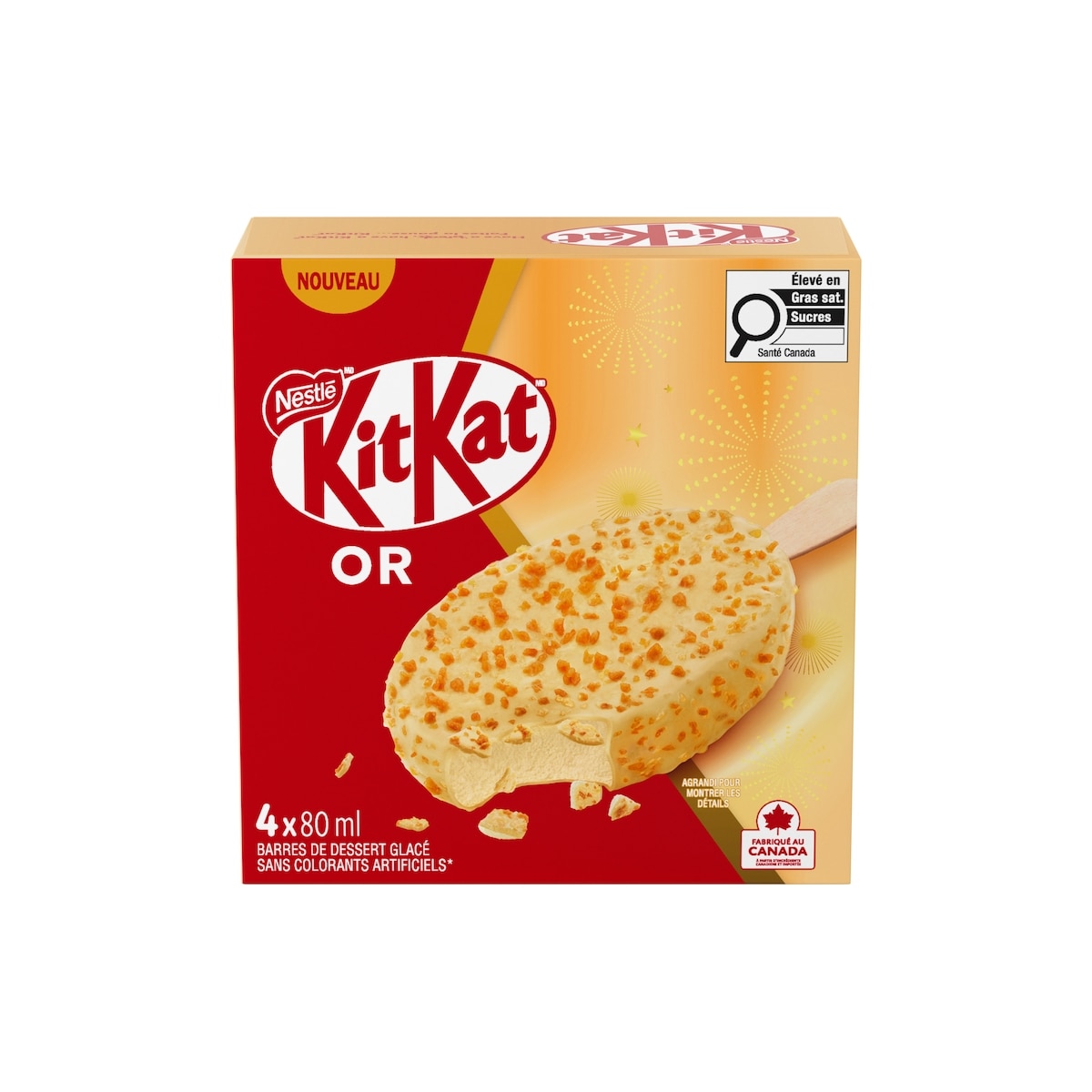 Nestlé Or, desserts glacés à saveur de gaufrette 320 ml, 2,18 $/100ml