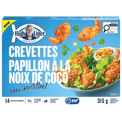 High Liner Crevettes papillon à la noix de coco pané croustillant 315 g, 2,86 $/100g