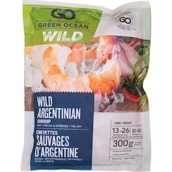 Green Ocean Wild Argentinian Shrimp 20/40 300 g, $2.29/100g