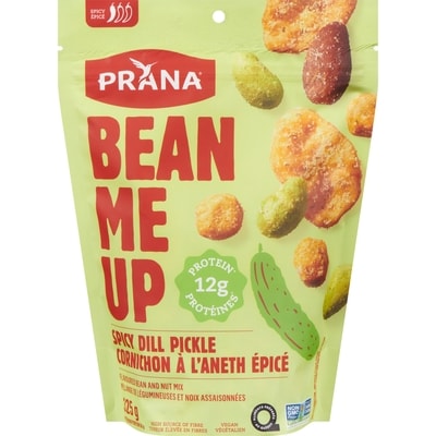 Prana Bean me up mélange de légumineuses et noix assaisonnées cornichon à l'aneth épicé croquant 325 g, 2,31 $/100g