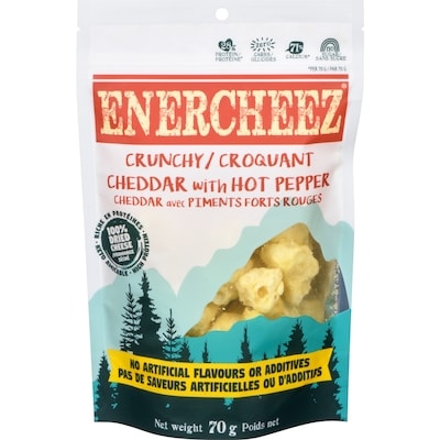 ENERCHEEZ Crunchy Cheddar With Hot Pepper 70 g, $17.13/100g