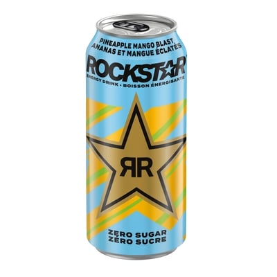 Rockstar Zero Mango Pineapple Blast 473 ml, $0.84/100ml