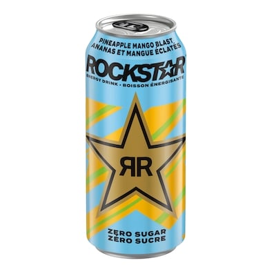 Rockstar Éclats de mangue et d'ananas 473 ml, 0,84 $/100ml