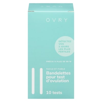 Ovry Bandelettes pour test d'ovulation 10 ea, 3,00 $/1ch