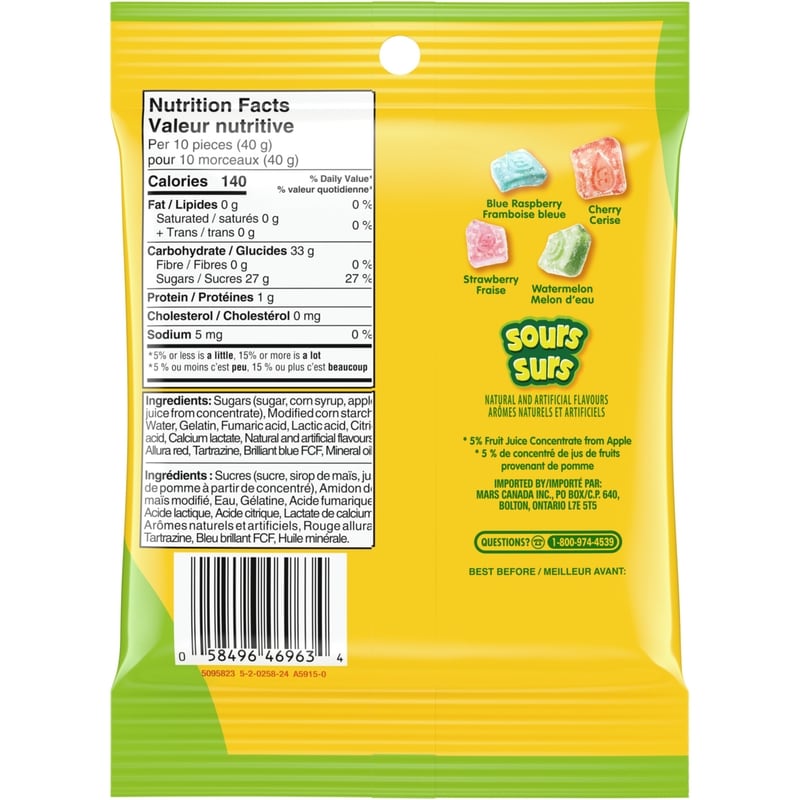 Sour Gummy Candy, Sharing Bag