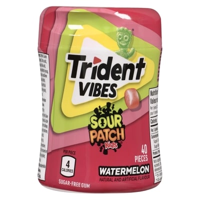 Vibes Sour Patch Kids Sugar-Free Gum Watermelon