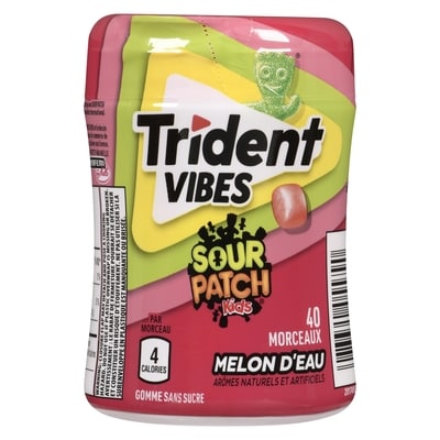 Vibes sour patch kids gomme sans sucre melon d'eau