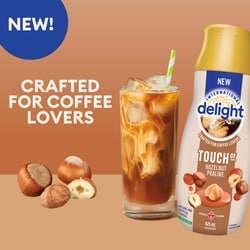 Delight ꧁ International Delight Coffee Creamer, Hazelnut Praline - 425 ml