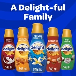 Delight ꧁ International Delight Coffee Creamer, Hazelnut Praline - 425 ml