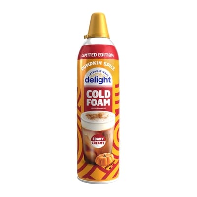 International Delight Cold foam, Pumpkin Spice, Limited Edition 369 g, $1.90/100g