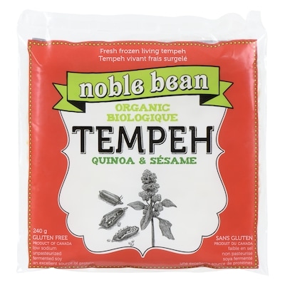 Noble Bean Tempeh Quinoa & Sésame Organic 240 g, $2.70/100g