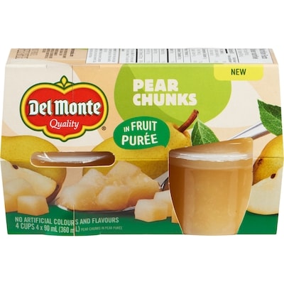 Del Monte Pear Chunks In Pear Purée 90 ml, $5.88/100ml