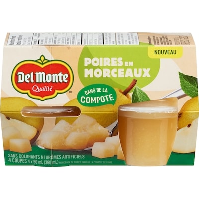 Del Monte Morceaux de poires dans de la compote de poire 90 ml, 6,10 $/100ml