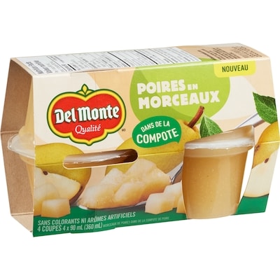 Morceaux de poires dans de la compote de poire