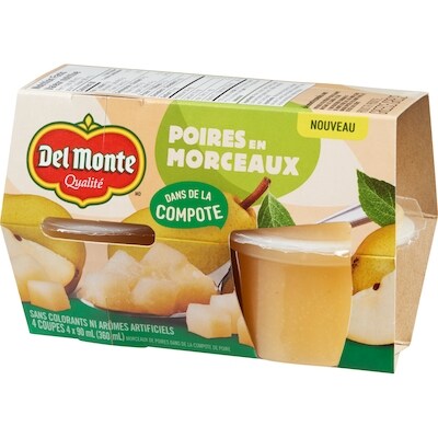 Morceaux de poires dans de la compote de poire
