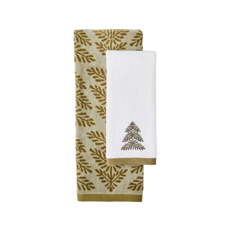 Life at Home Glam Hand and Fingertip Towel 2 Pack - Cozy Retreat