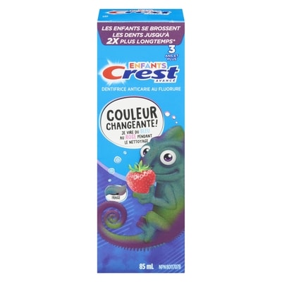 Crest Dentifrice pour enfants changeant de couleur 85 ml, 8,22 $/100ml