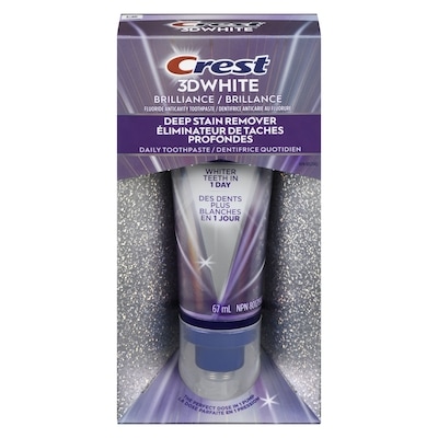Crest 3DWhite Brilliance Toothpaste, Deep Stain Remover 67 ml, $20.88/100ml