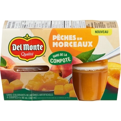 Del Monte Morceaux de pêches dans de la compote de pêche 90 ml, 6,10 $/100ml