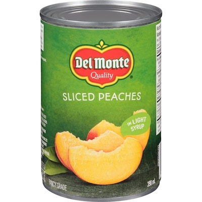 Del Monte Sliced Peaches In Light Syrup 398 ml, $0.88/100ml
