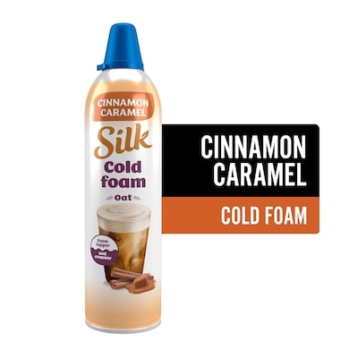 Silk Cold Foam Oat Coffee Creamer, Cinnamon Caramel 369 g, $1.98/100g