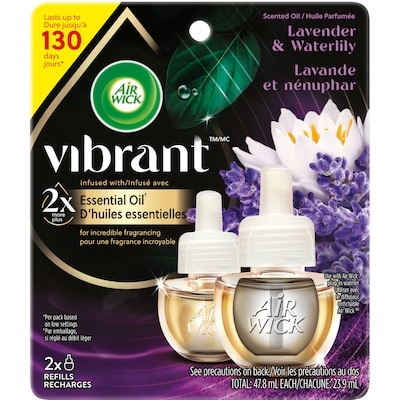 Air Wick Scented Oil - Refill -Vibrant™ Lavender & Waterlily 2x23.9 ml, $41.84/100ml