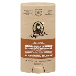 DR.Squatch Déodorant wood barrel bourbon 75 g, 23,99 $/100g
