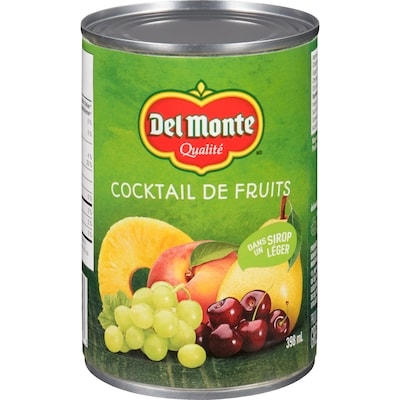 Del Monte Cocktail de fruits dans un sirop léger 398 ml, 0,88 $/100ml